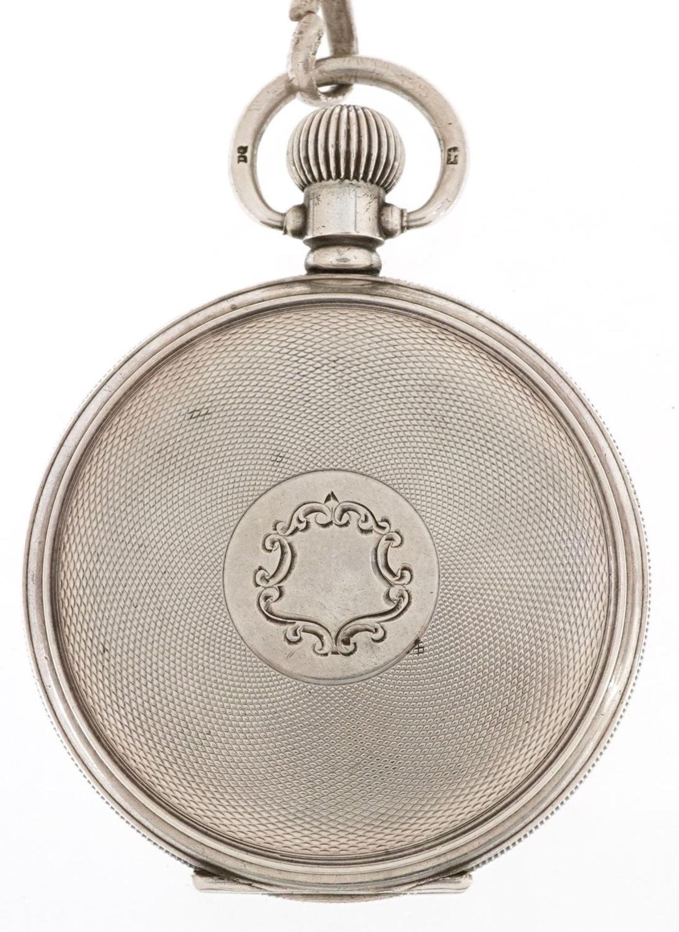 Equity Watch Co, George V gentlemen's silver keyless full hunter pocket watch having enamelled and - Bild 4 aus 7