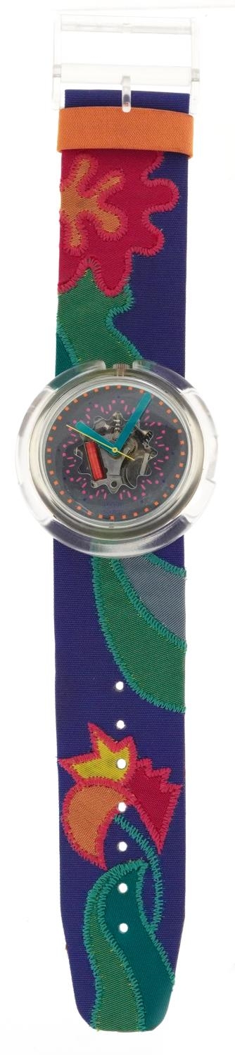 Vivienne Westwood for Swatch, vintage Veruschka Pop Swatch quartz wristwatch with box and paperwork, - Image 3 of 5