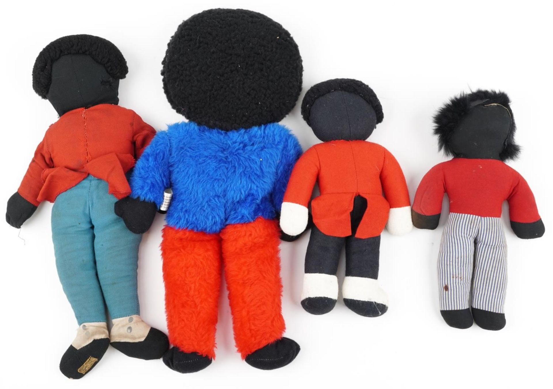 Four vintage golly soft toys including Merrythought and Diane Jones, the largest 48cm high - Image 2 of 3