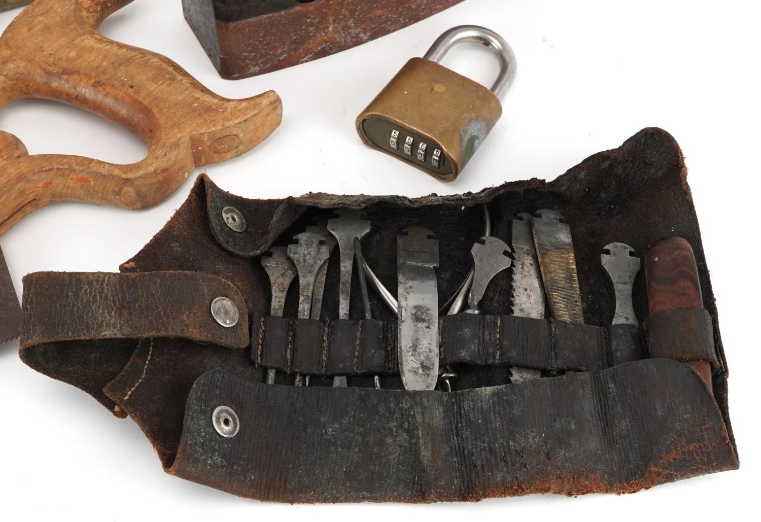 Victorian and later tools including a Victorian rosewood Norris smoothing plane, Record O5OC - Image 5 of 10