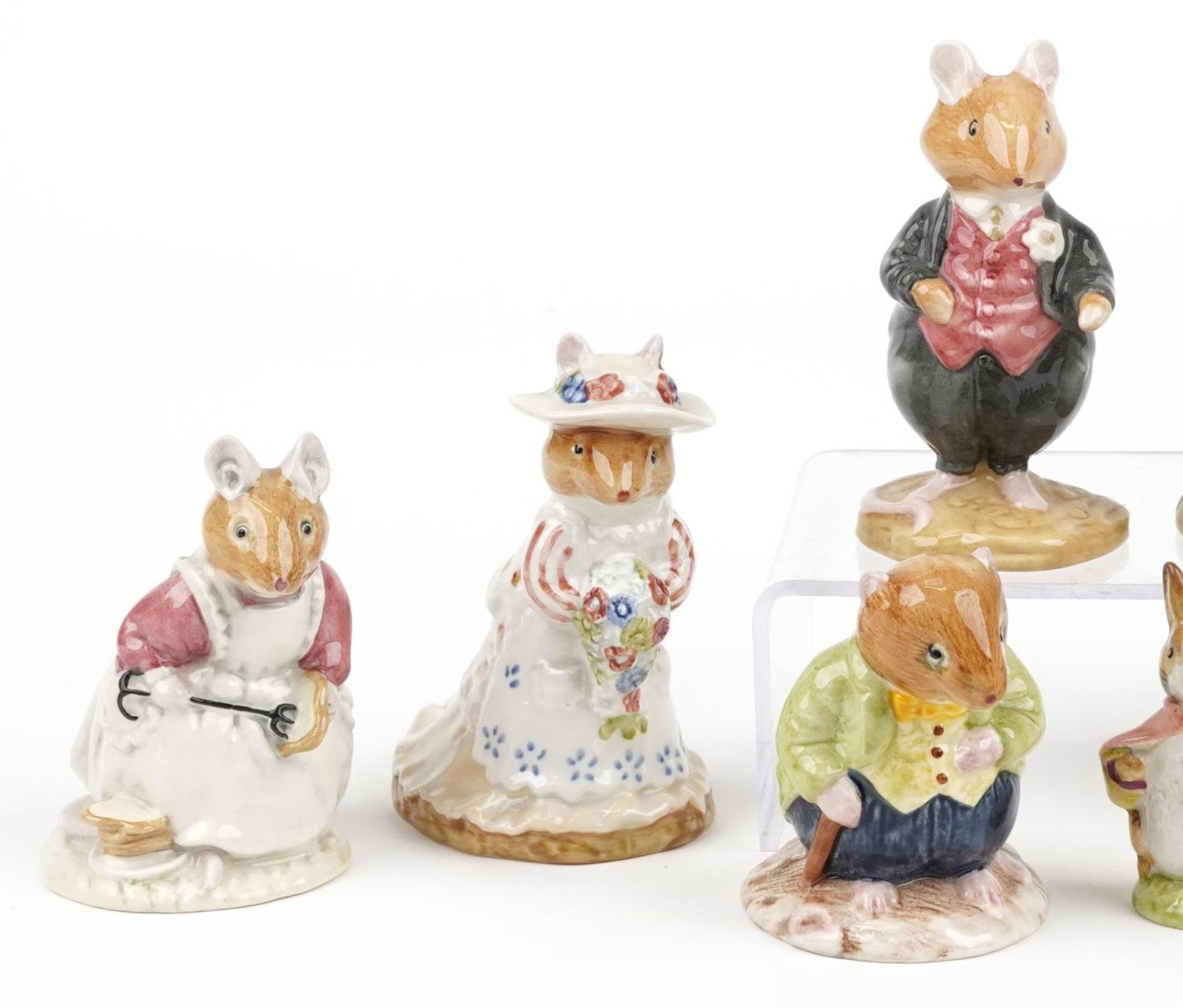 Ten Royal Doulton Bramley Hedge figures, six with boxes, including Mrs Apple, Old Vole and Poppy - Image 3 of 5