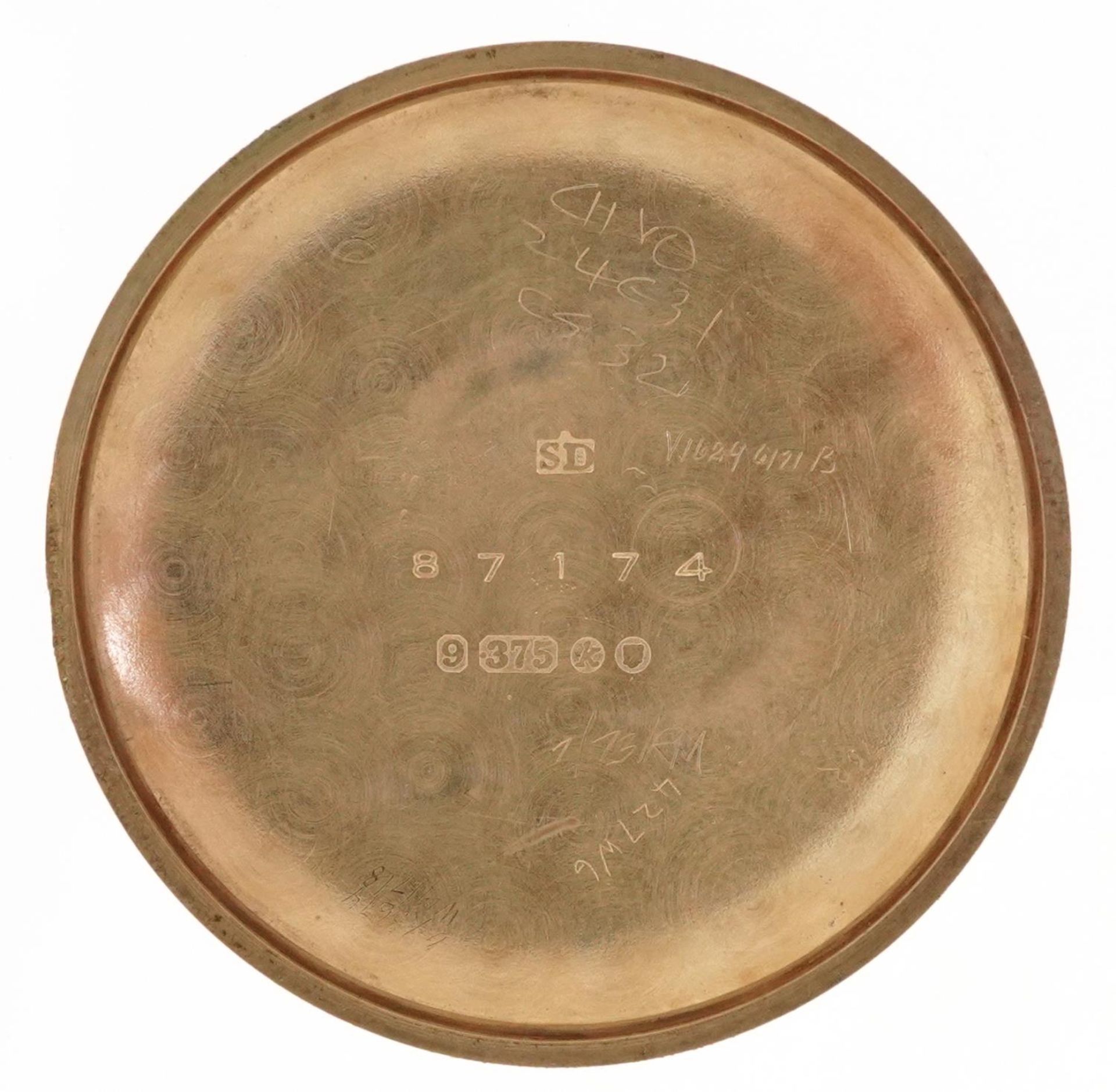 Rotary, gentlemen's 9ct gold manual wind wristwatch, 33mm in diameter, 24.8g - Bild 4 aus 5