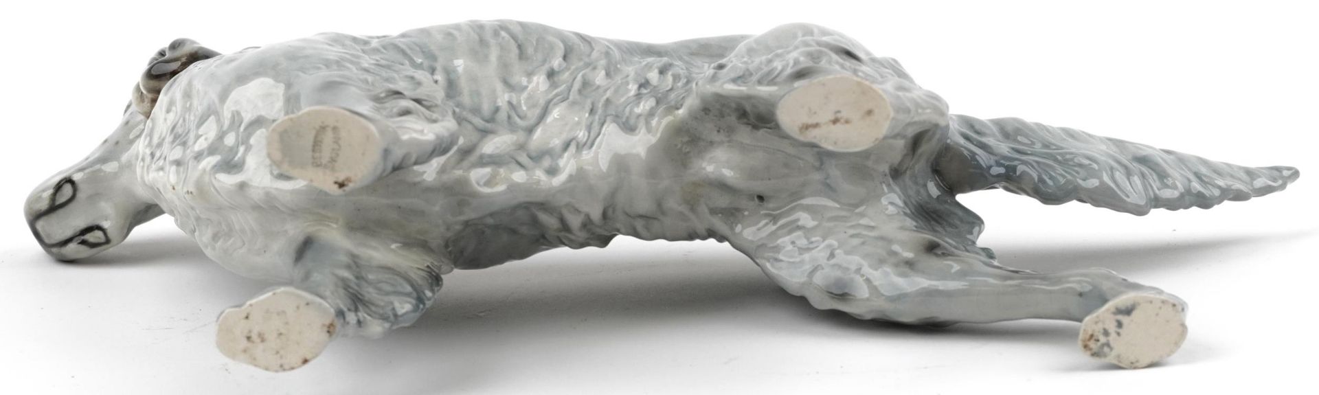 Beswick grey English Setter having a gloss glaze, 31cm in length - Bild 3 aus 4