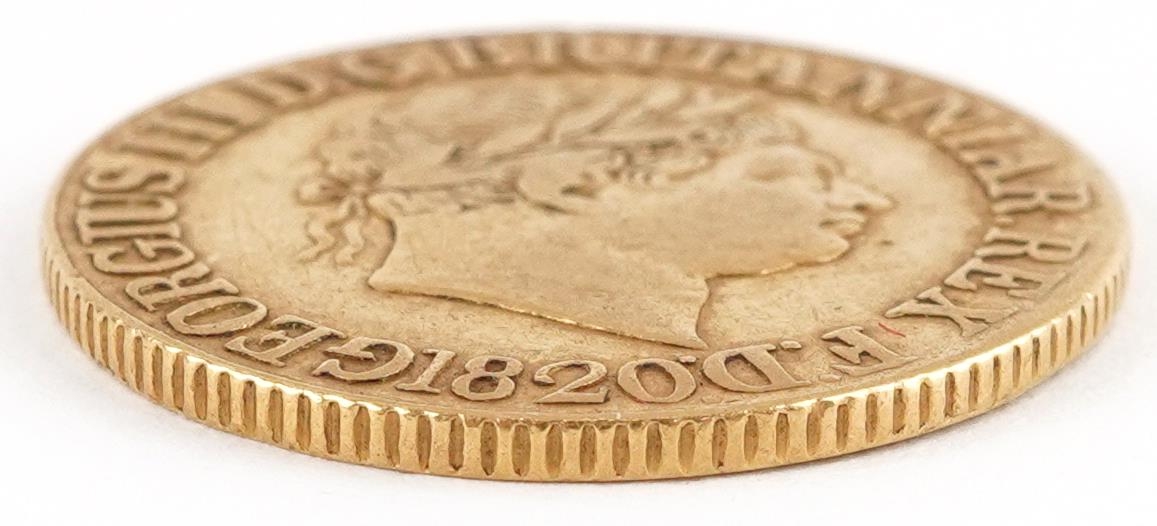 George III 1820 gold sovereign - Image 3 of 3