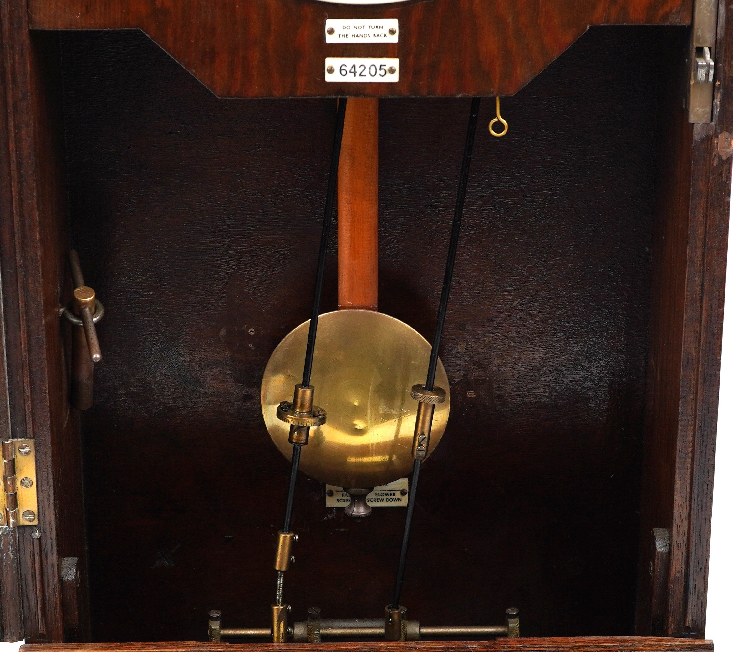 Gledhill-Brook Time Recorders patent oak clocking in machine having circular dial with Roman - Image 6 of 13
