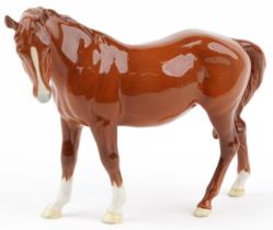 Beswick Chestnut Mare, 971, 23cm in length