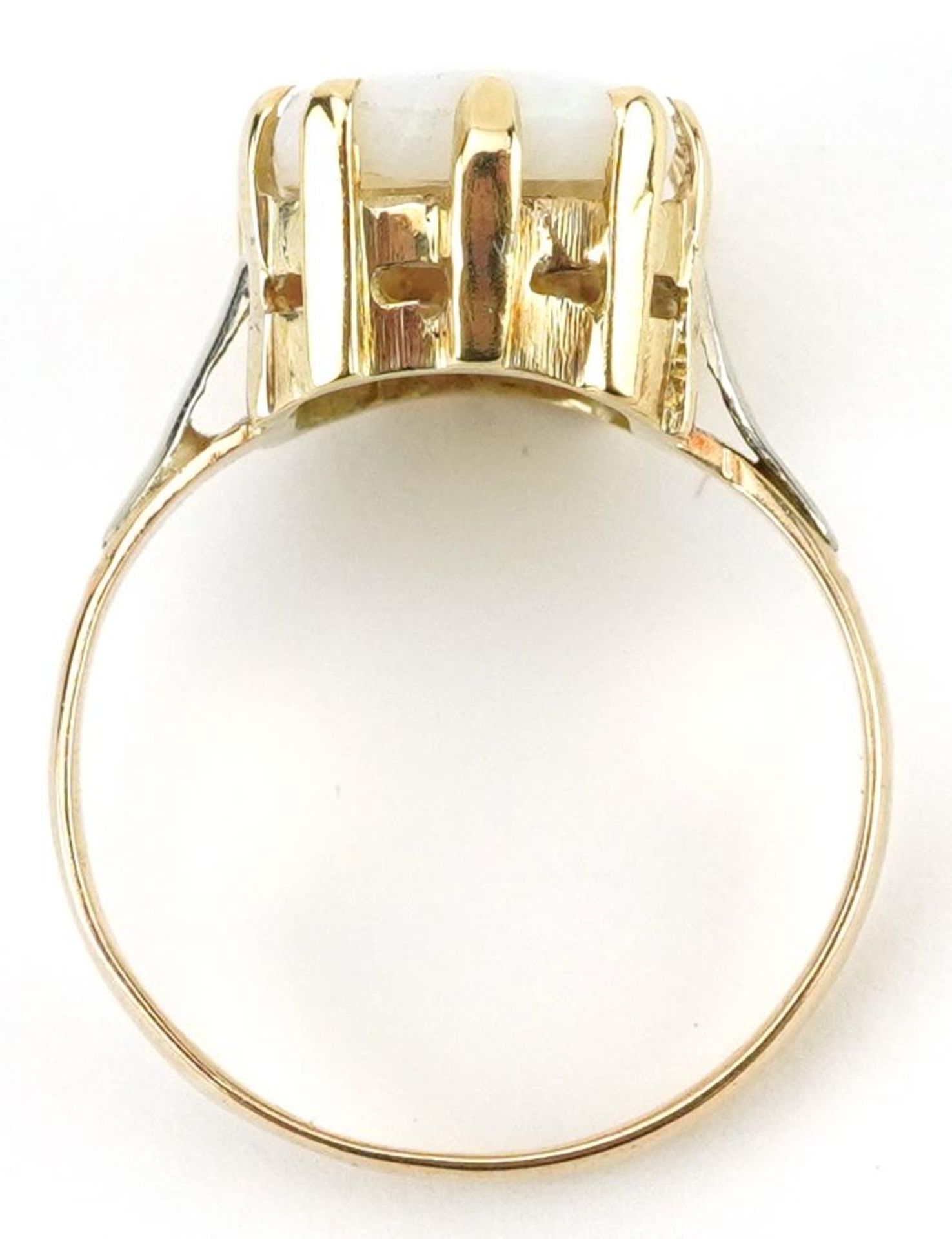 Victorian 18ct gold cushion opal ring, the opal approximately 11.50mm x 8.65mm x 3.0mm deep, - Bild 4 aus 5