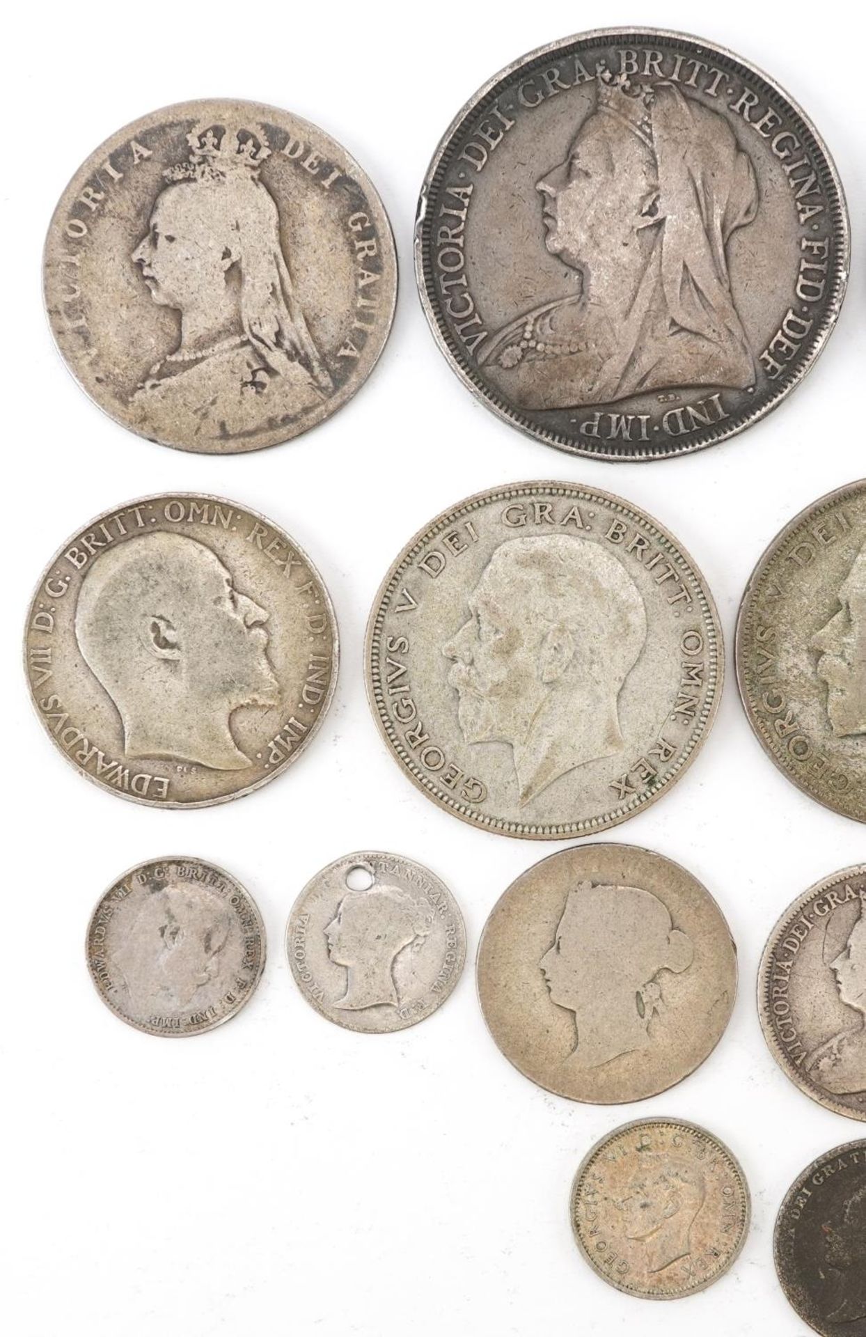 19th century and later British and Australian coinage including 1895 and 1890 double florin, 149g - Bild 5 aus 6