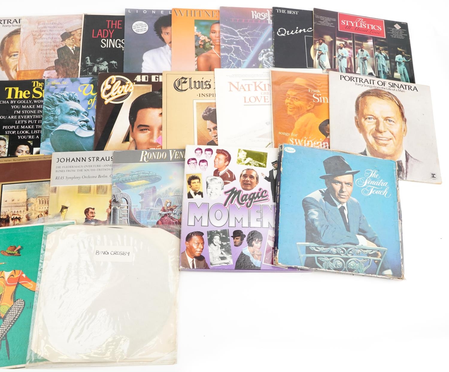 Vinyl LP records, some sound tracks, including Lionel Richie, The Carpenters, Nat King Cole, Frank - Image 4 of 4