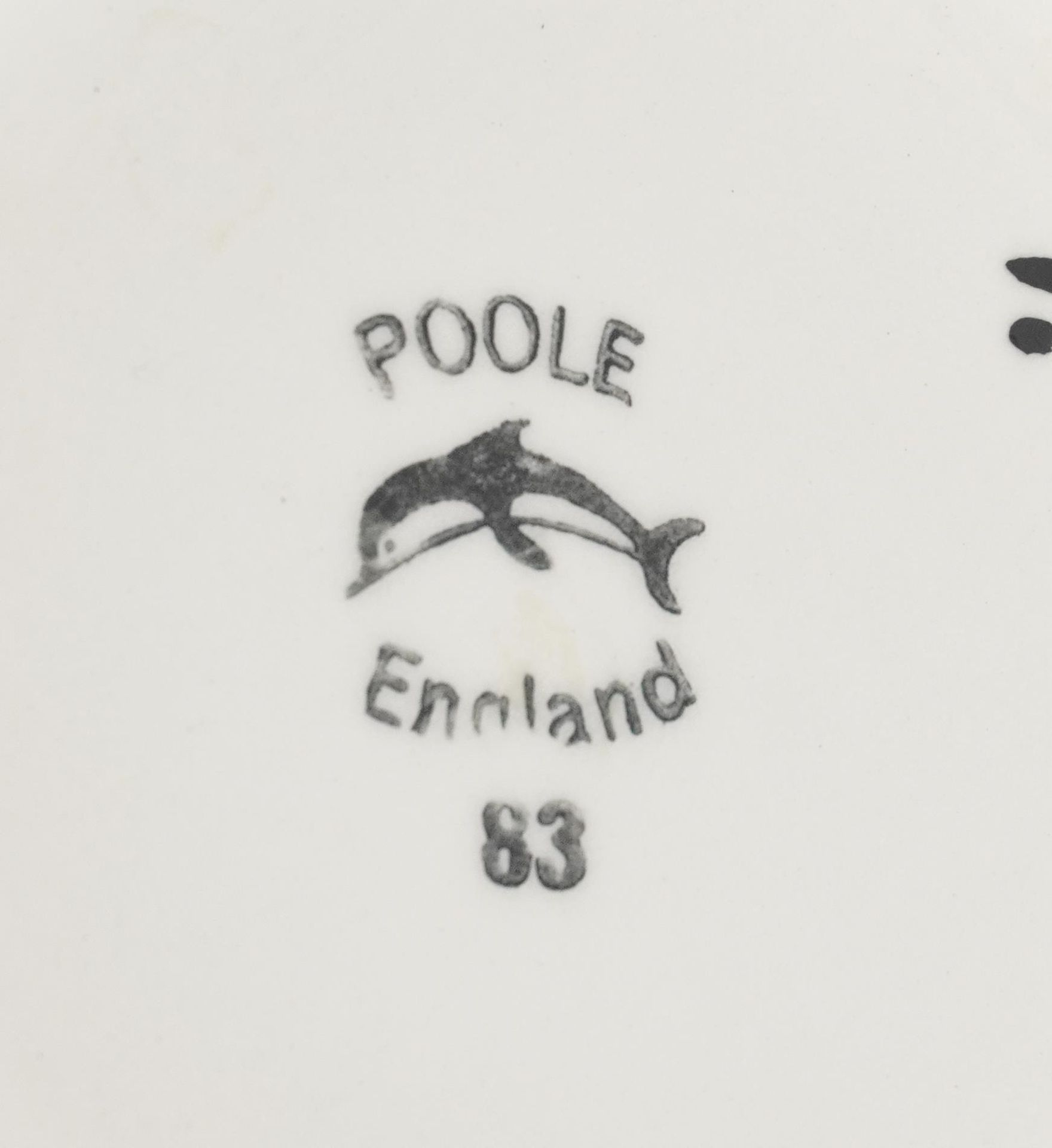 Two Poole pottery vases including a mid century example incised with stylised arches having a - Image 6 of 6