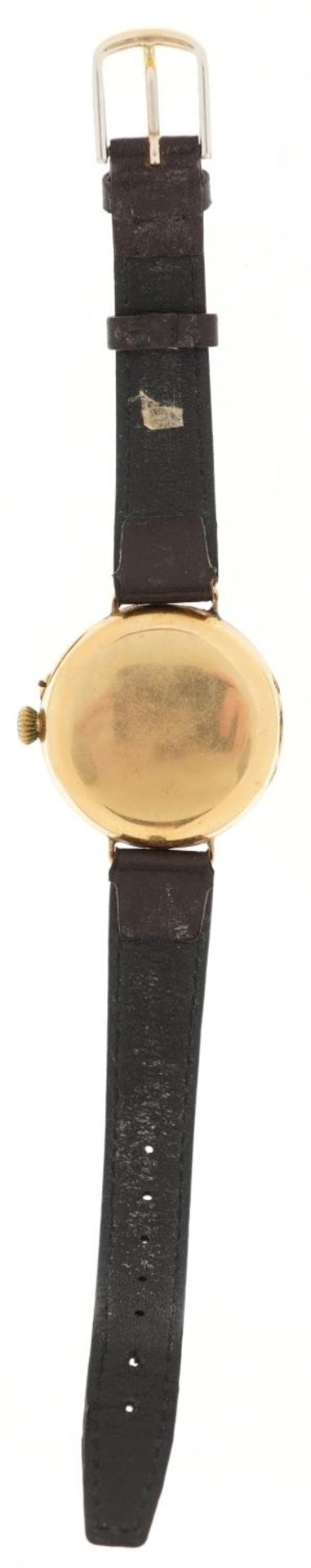 F Bachschmid, German 18K gold F Bachschmid Extra gentlemen's manual wind wristwatch having enamelled - Image 3 of 6