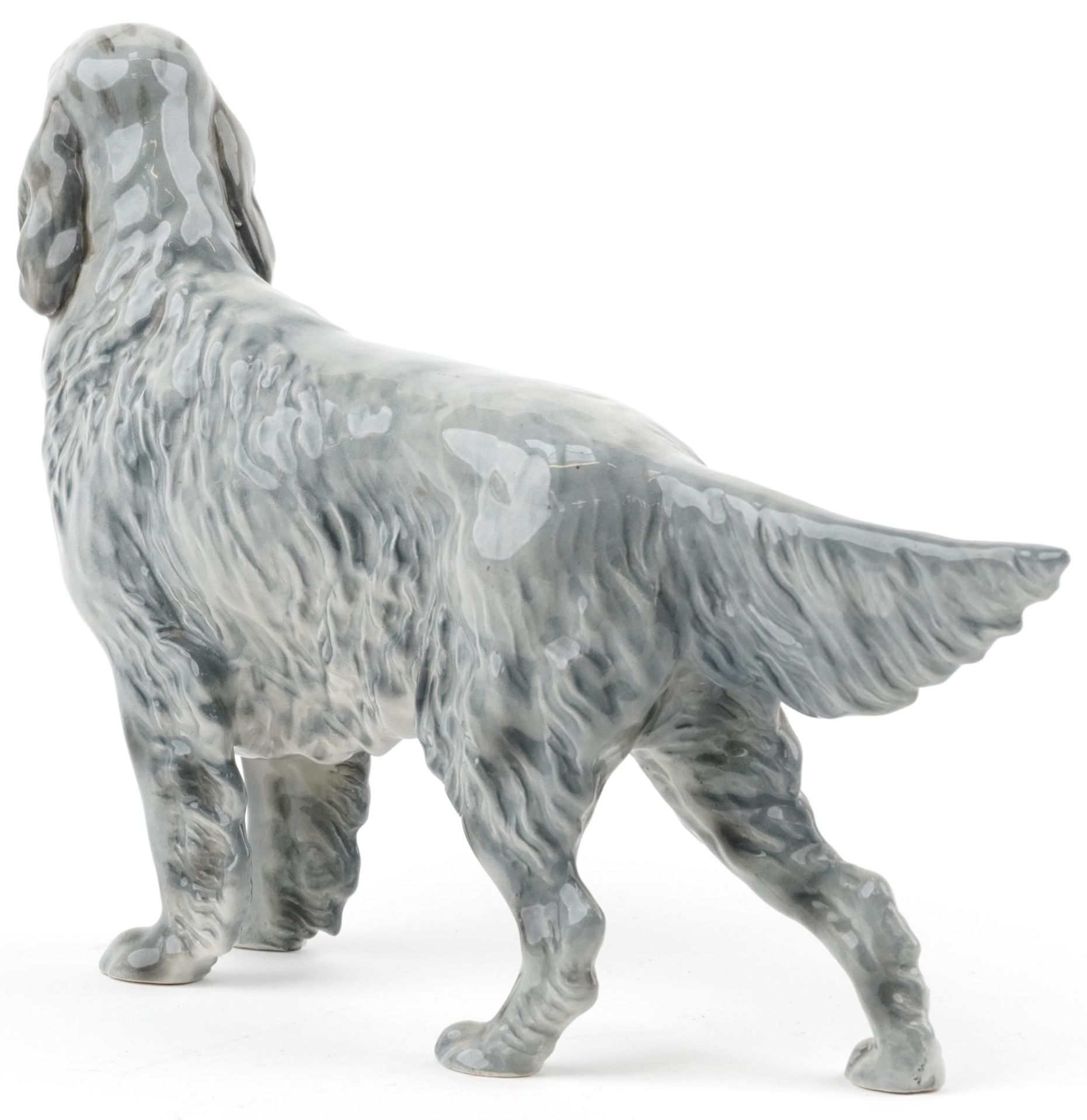 Beswick grey English Setter having a gloss glaze, 31cm in length - Bild 2 aus 4