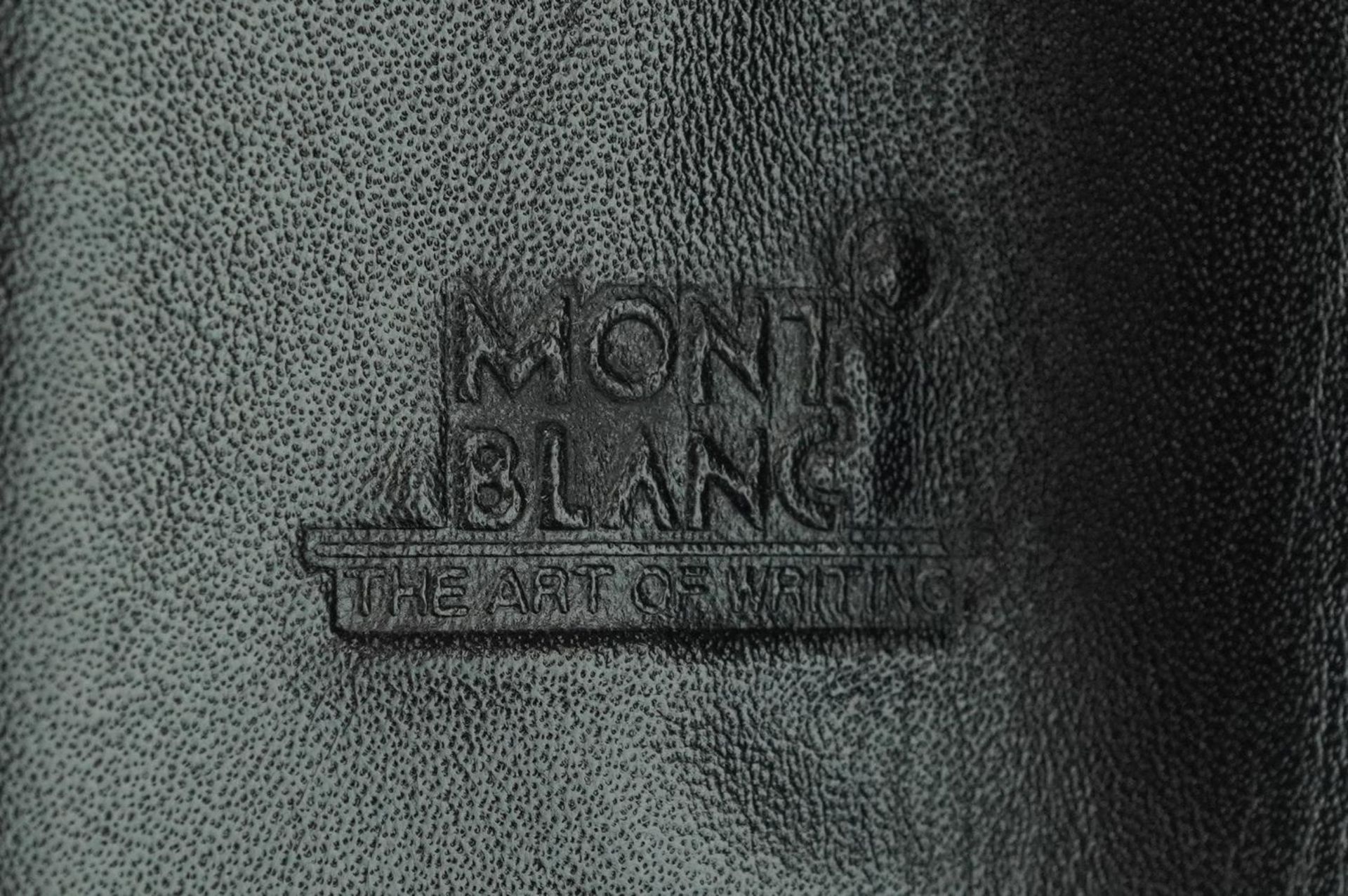 Montblanc Meisterstuck Traveller fountain pen with 14K gold nib, leather case and box - Bild 7 aus 7