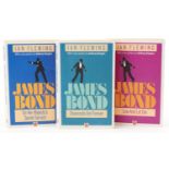 Three Ian Fleming James Bond Coronet Edition soft back books with prefaces by Anthony Burgess,