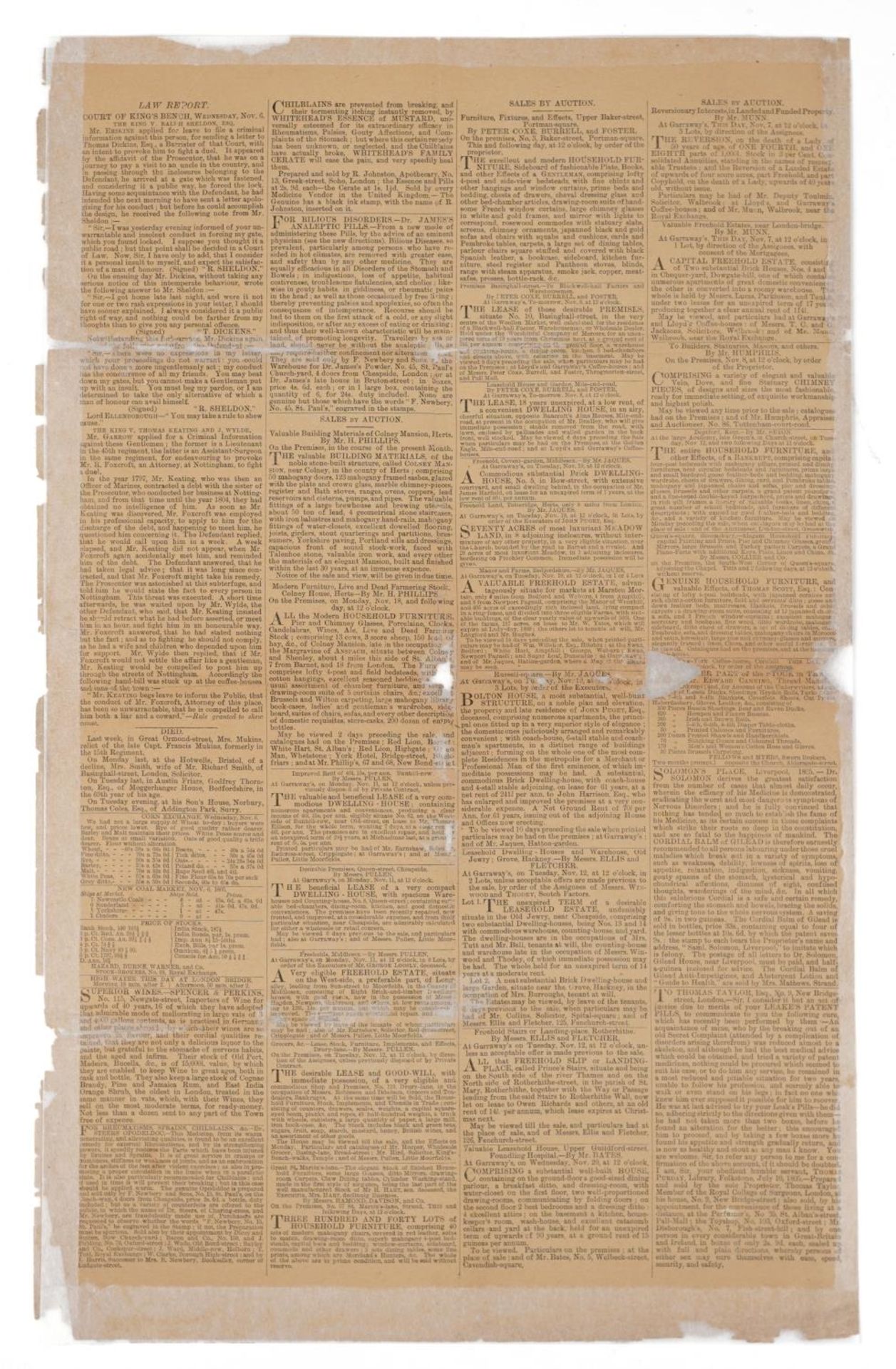 Early 19th century Naval interest The Times newspaper detailing The Battle of Trafalgar and the - Bild 4 aus 4