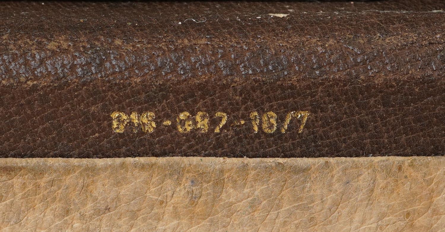 Vintage gentlemen's Gucci brown leather brief case, 8.5cm H x 43cm W x 31cm D PROVENANCE: - Image 5 of 7