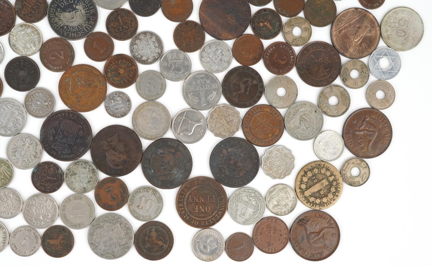 Collection of antique and later world coinage, some silver, including Alfonso XII 1877 ten centimos, - Image 10 of 10