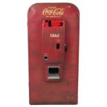 Vintage Vendo Coca Cola advertising fridge door, 144cm x 68cm