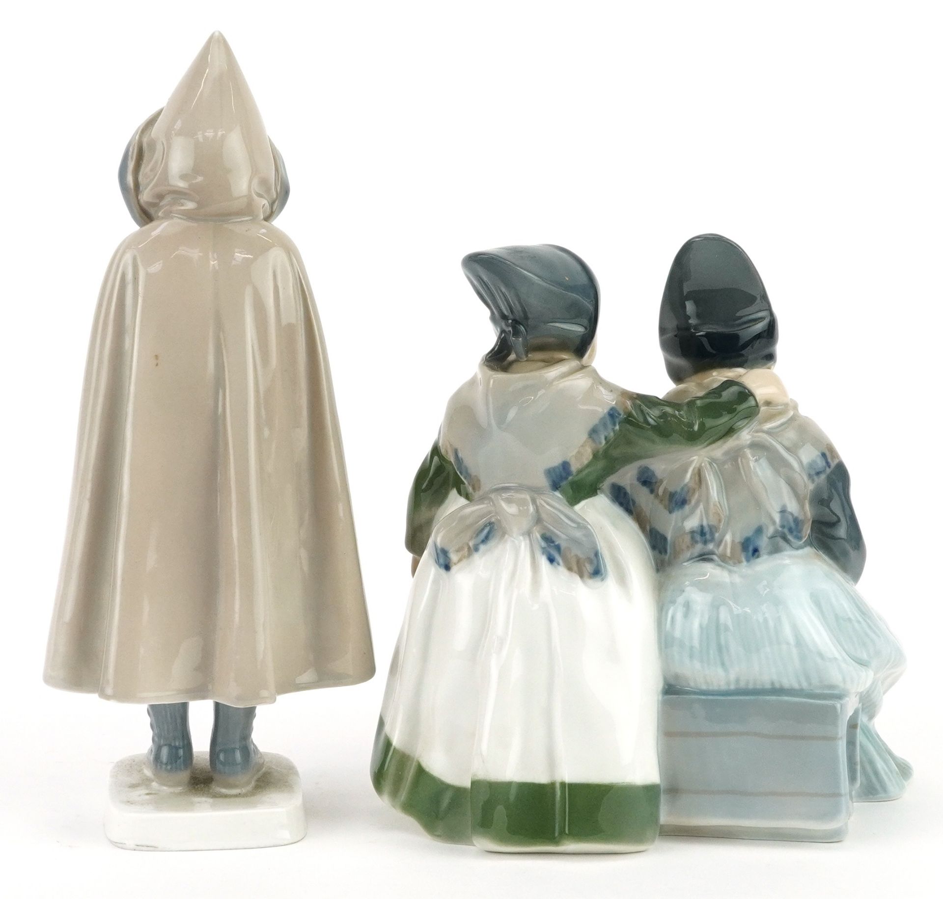 Royal Copenhagen and Bing & Grondahl, two Danish figures and groups comprising Ameger Girls - Bild 2 aus 3