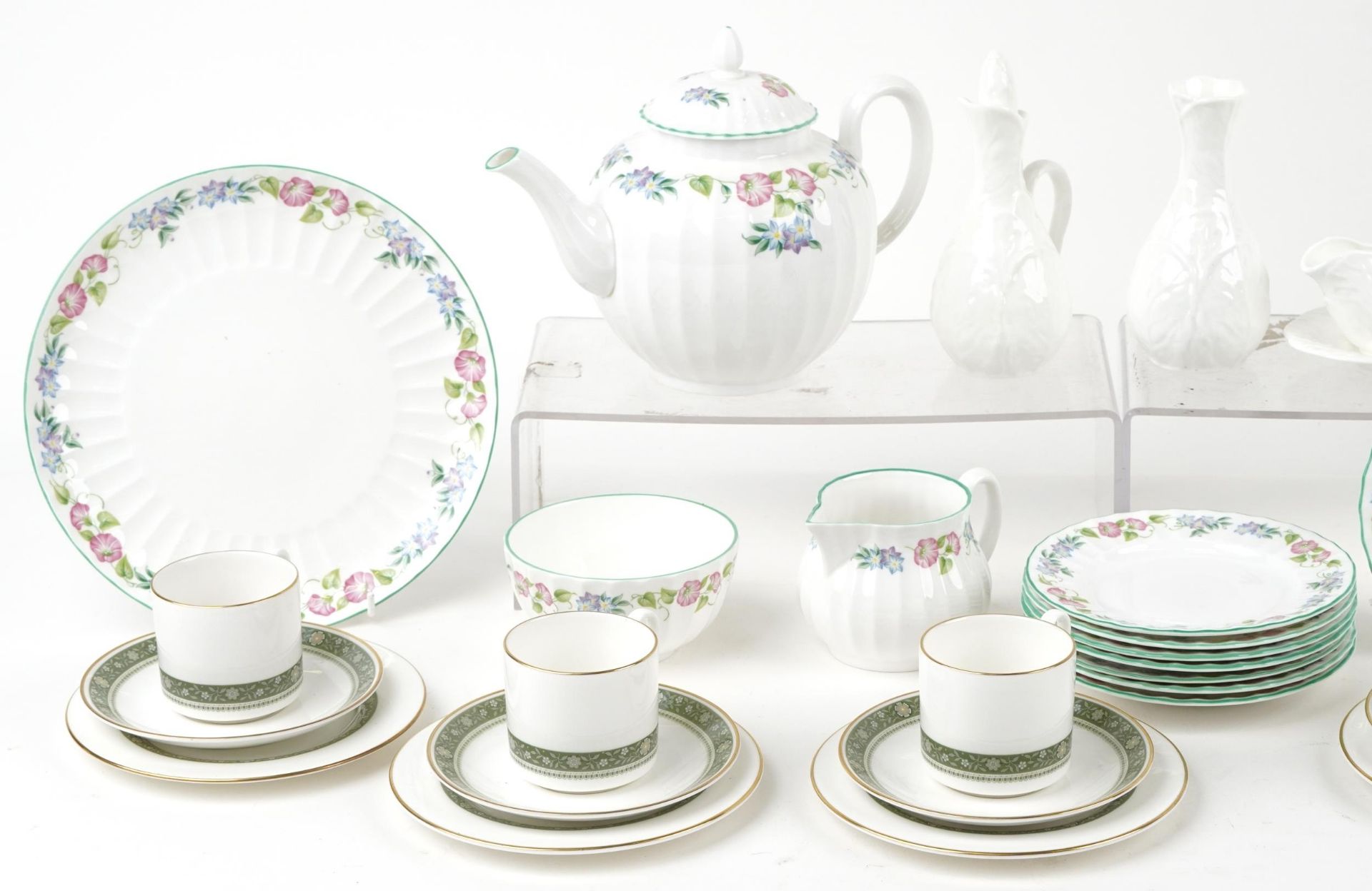 Royal Worcester, Coalport and Royal Doulton teaware comprising patterns English Garden, - Image 2 of 4