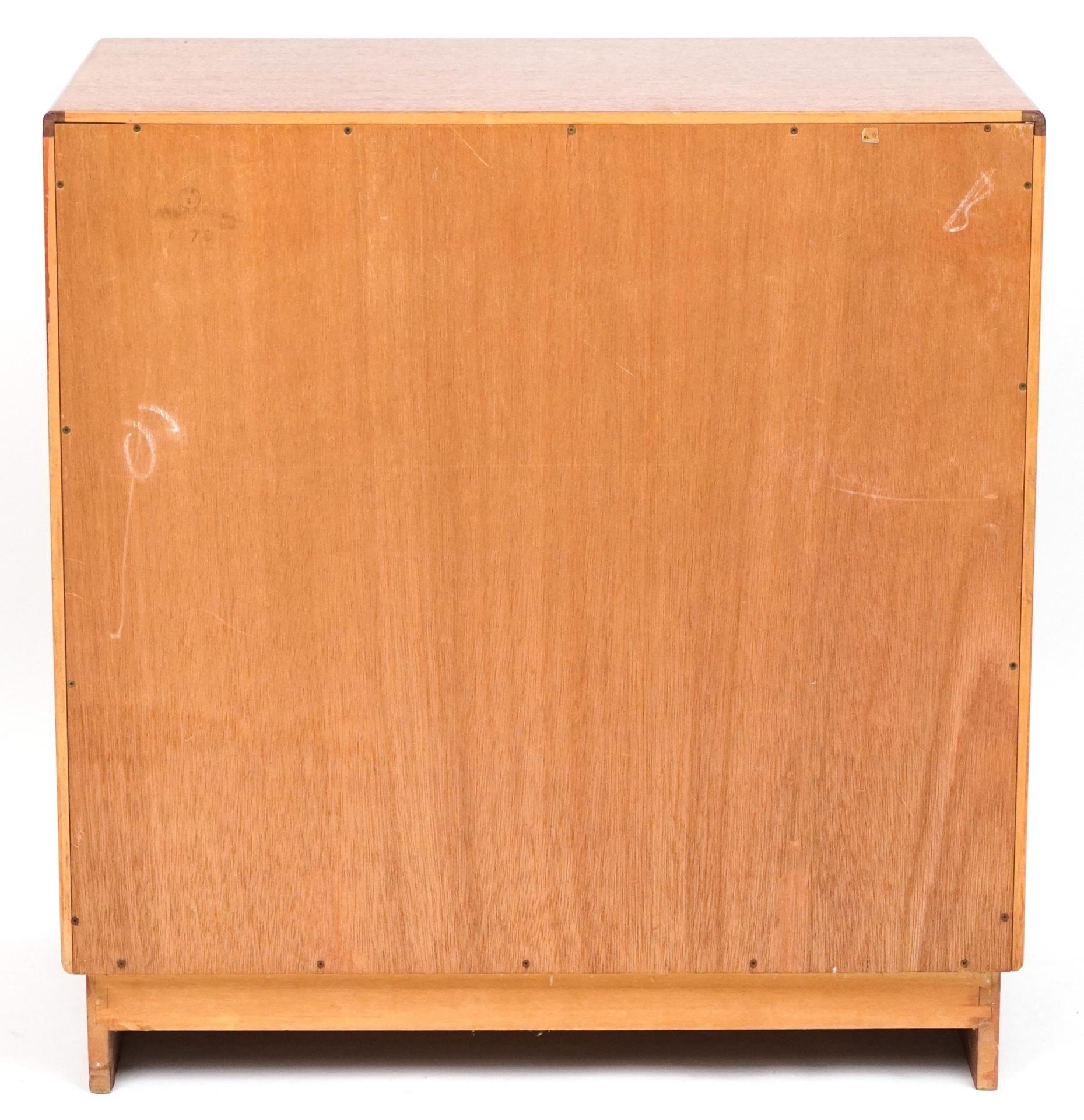 G Plan, Mid century Fresco teak four drawer chest, 76cm H x 72.5cm W x 44.5cm D - Bild 4 aus 5