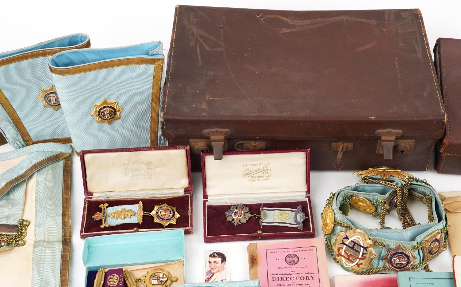 Royal Order of Buffaloes jewels and regalia relating to Brother Albert Frederick Hayes including a - Image 3 of 7