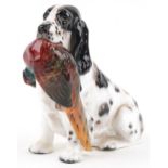 Royal Doulton seated Cocker Spaniel with Pheasant, HN1137, 17cm in length