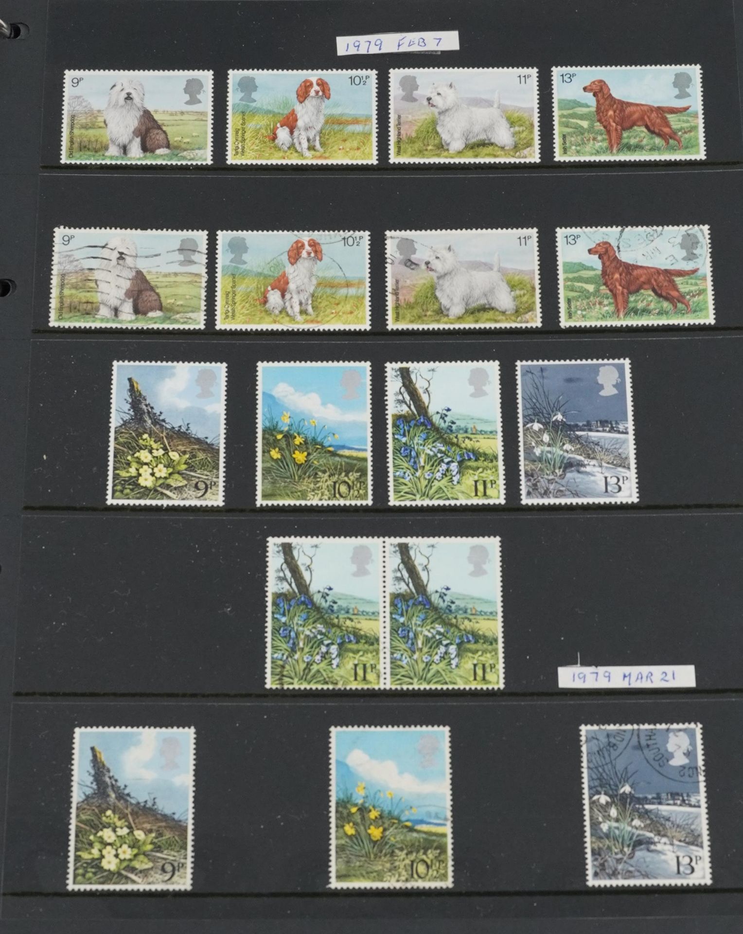 Collection of British mint and used stamps arranged in five albums or stock books including booklets - Bild 2 aus 13