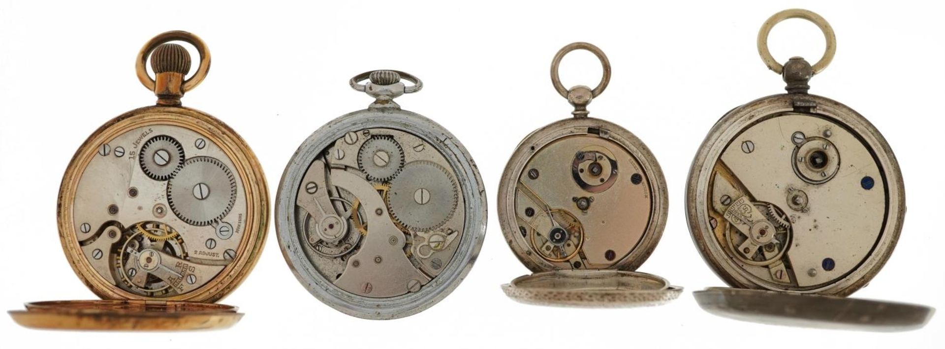 Four pocket watches including a gentlemen's silver Kendal & Dent open face pocket watch, ladies - Bild 4 aus 7