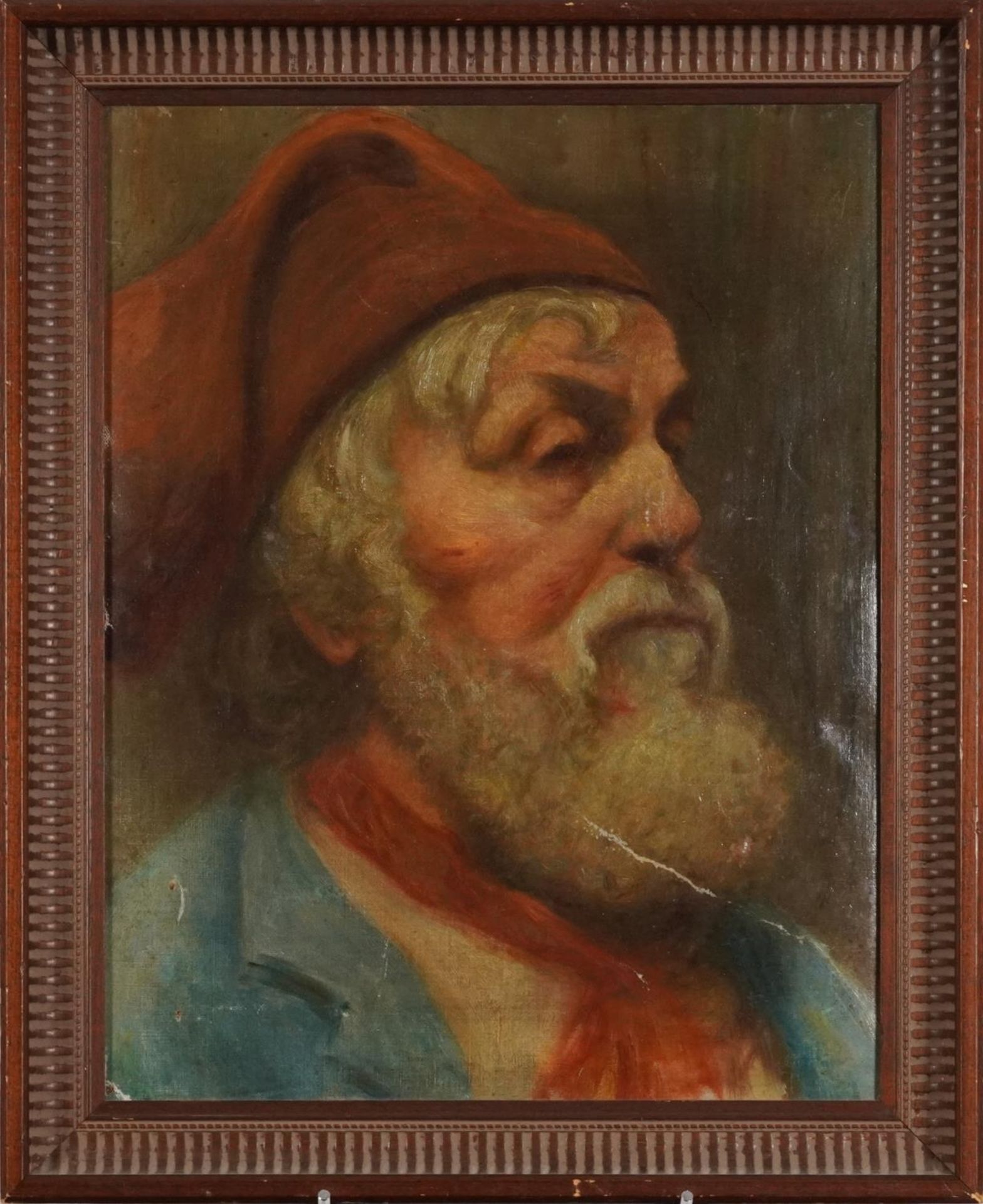 Portrait of a bearded gentleman, 19th century Bavarian school oil on canvas, framed, 44.5cm x 34.5cm - Bild 2 aus 5