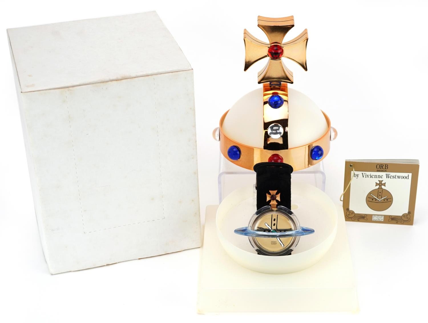 Vivienne Westwood for Swatch, vintage limited edition Pop Swatch Orb quartz wristwatch with box