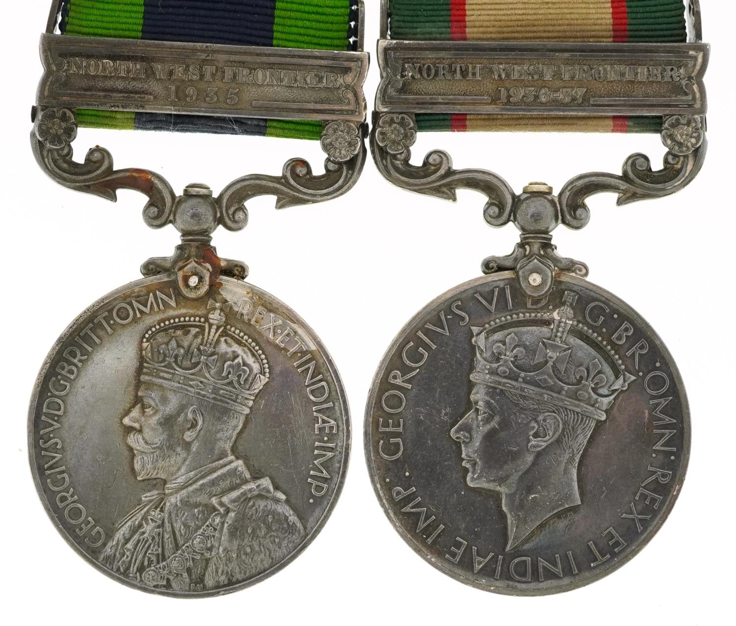 British military inter-war India pair comprising George V General Service medal with North West