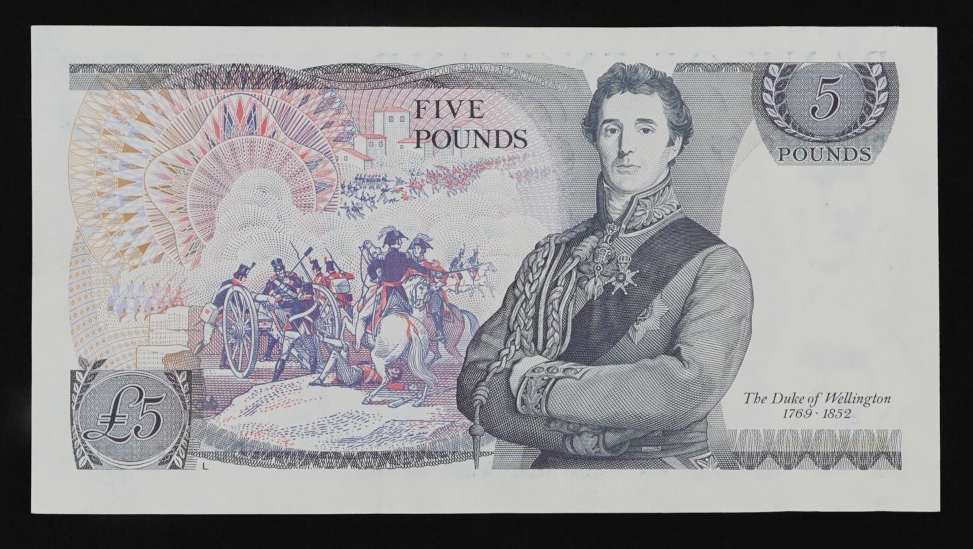 Elizabeth II Bank of England five pound note with error, no Chief Cashier, serial number DU72 446865 - Image 2 of 2