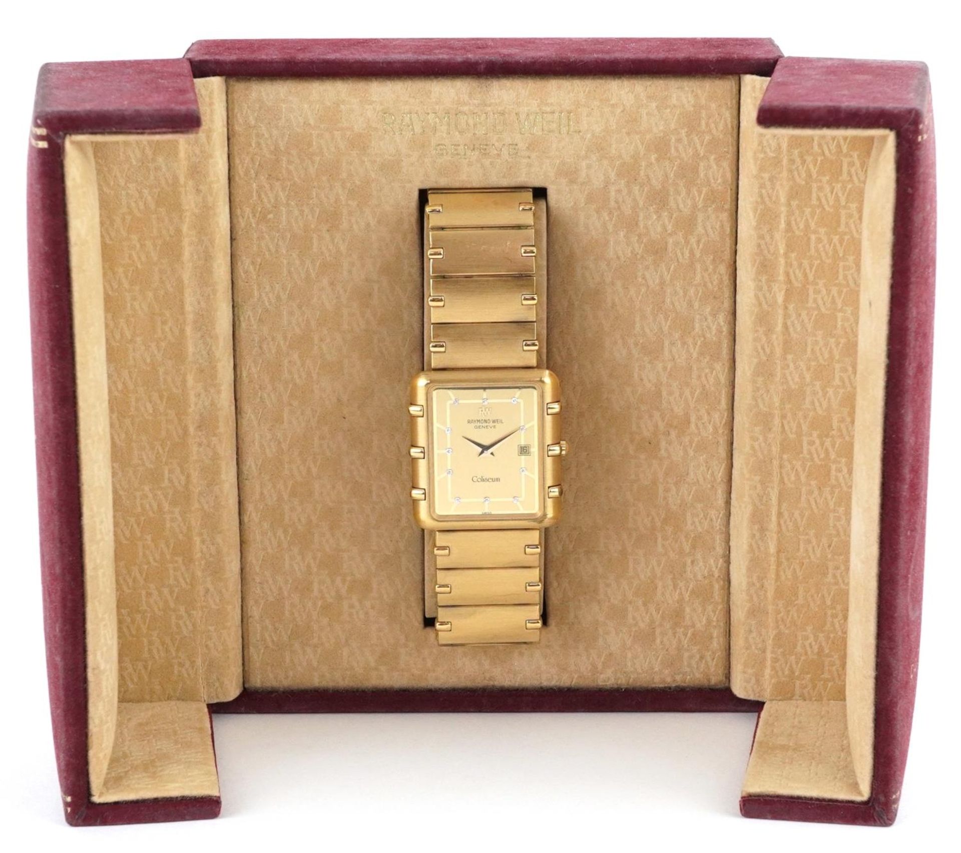 Raymond Weil, gentlemen's 18K gold plated Raymond Weil Colosseum quartz wristwatch with date - Bild 6 aus 7