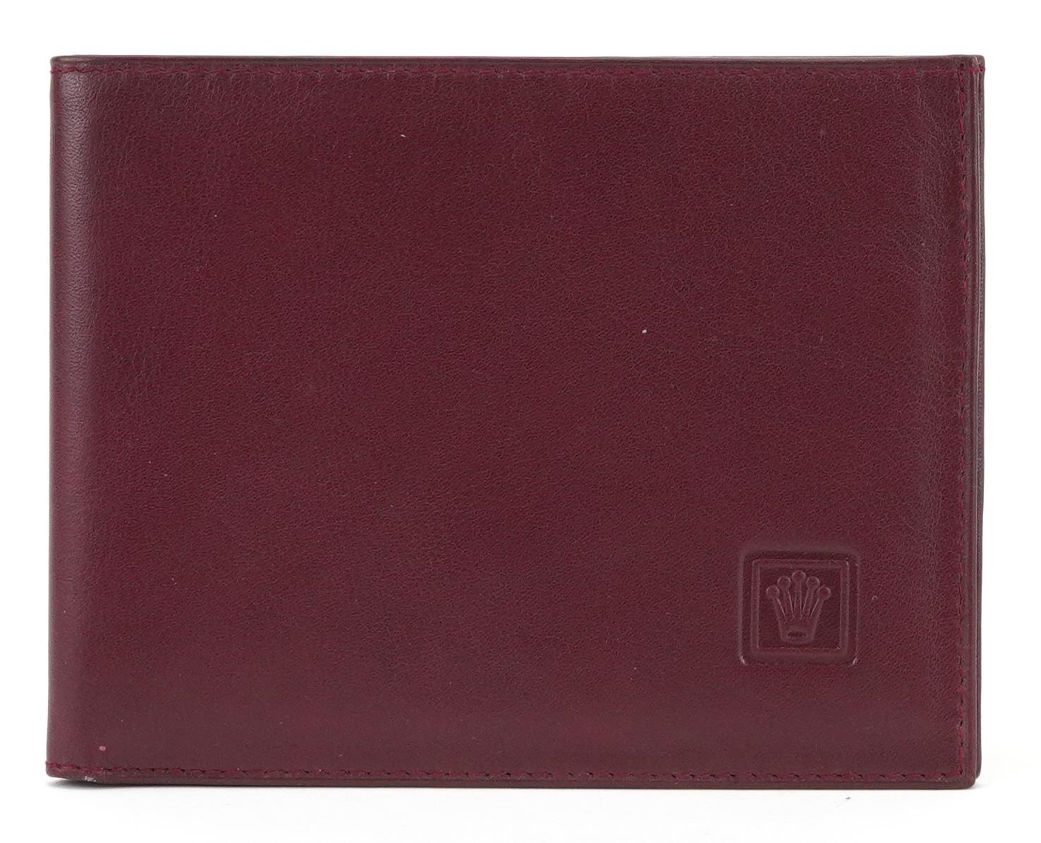 Gentlemen's Rolex red leather wallet - Image 2 of 4