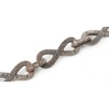 Shipping interest iron chain, possibly part of an anchor chain, each cast with the word Deprofundis,