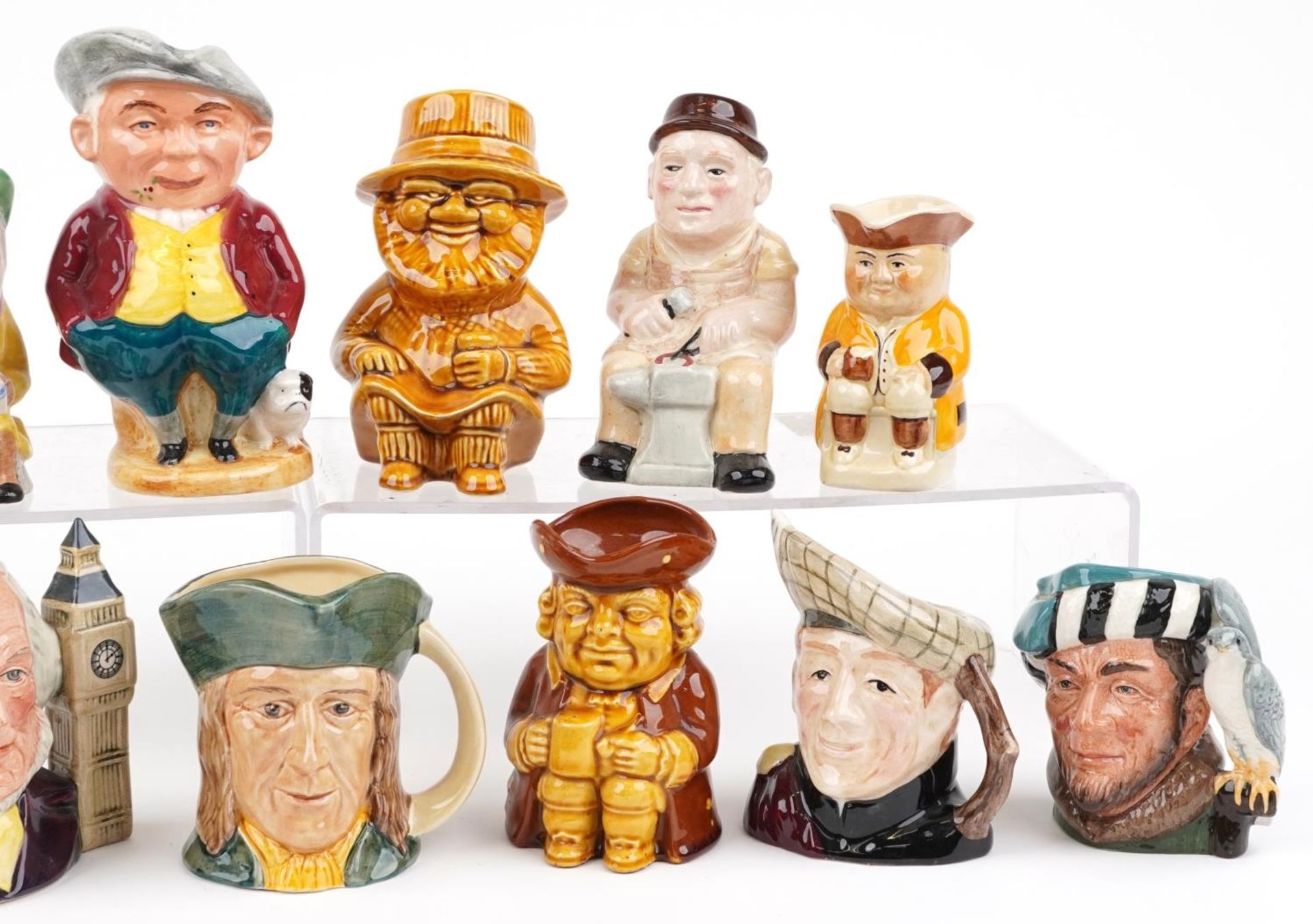 Thirteen collectable character jugs including Royal Doulton, Tony Wood and Burlington Ware, the - Bild 3 aus 4