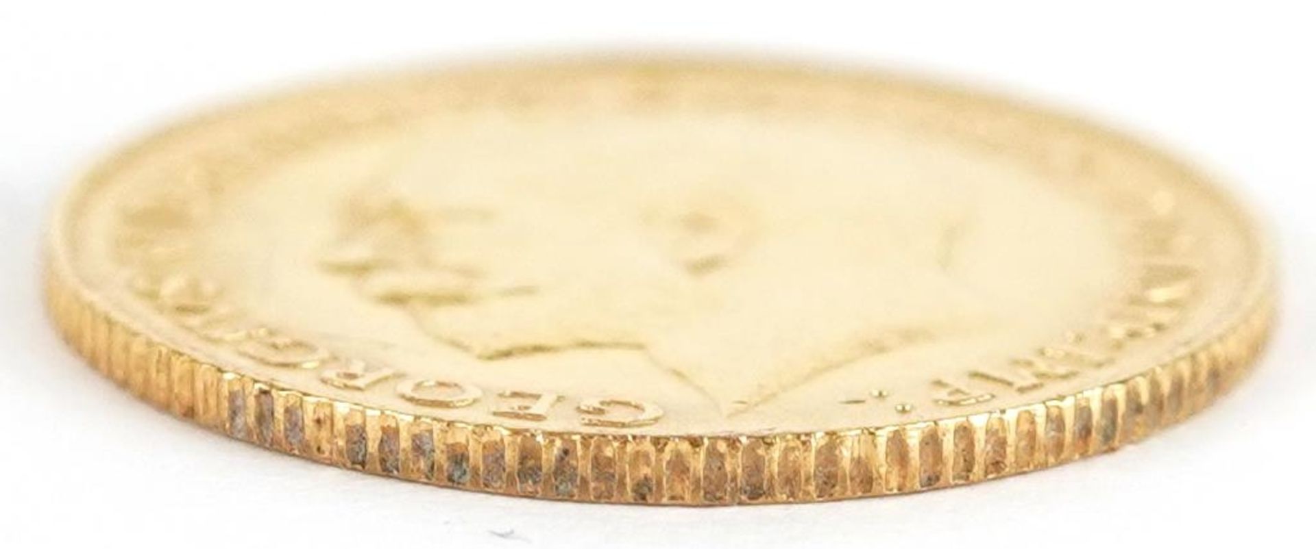 George V 1914 gold half sovereign - Bild 3 aus 3