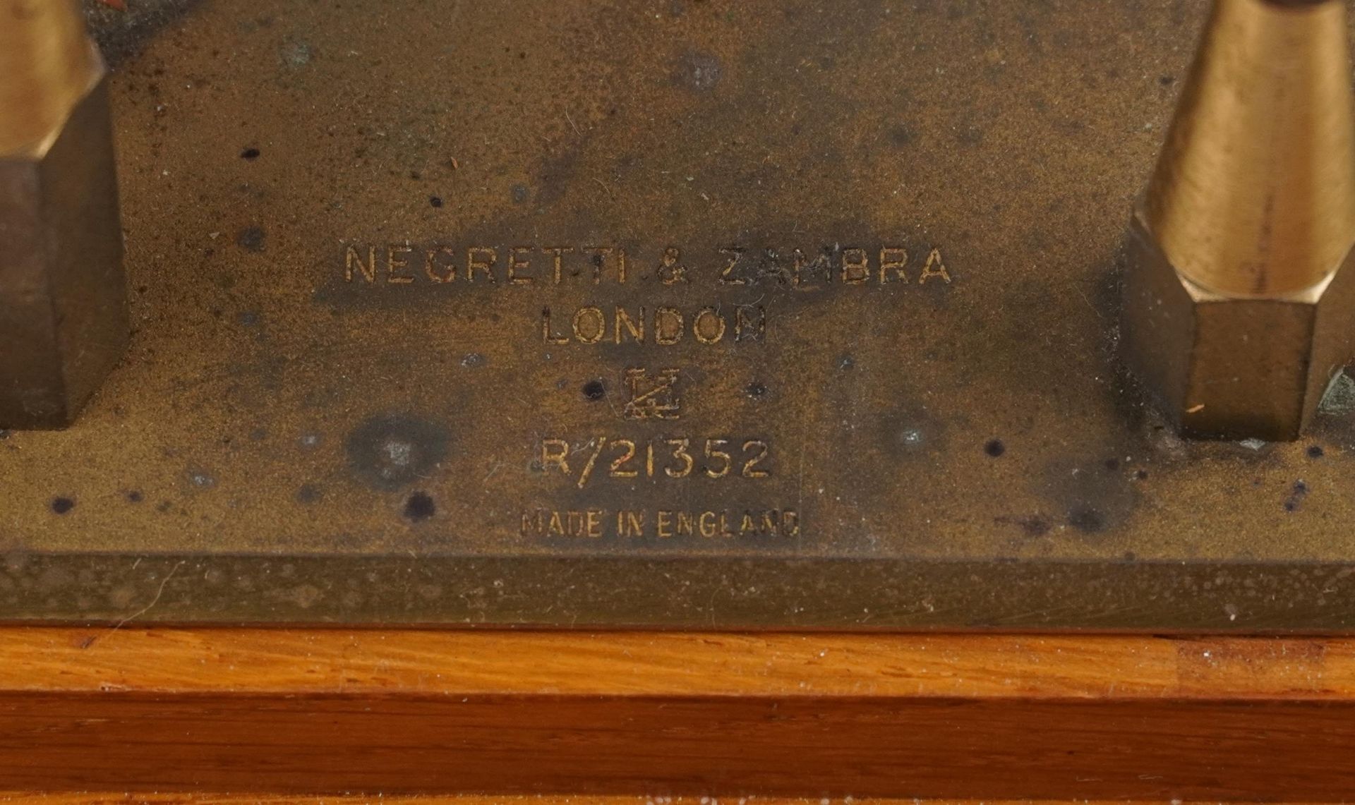 Negretti & Zambra, Victorian oak cased barograph with Regency jewelled movement and various - Bild 6 aus 6
