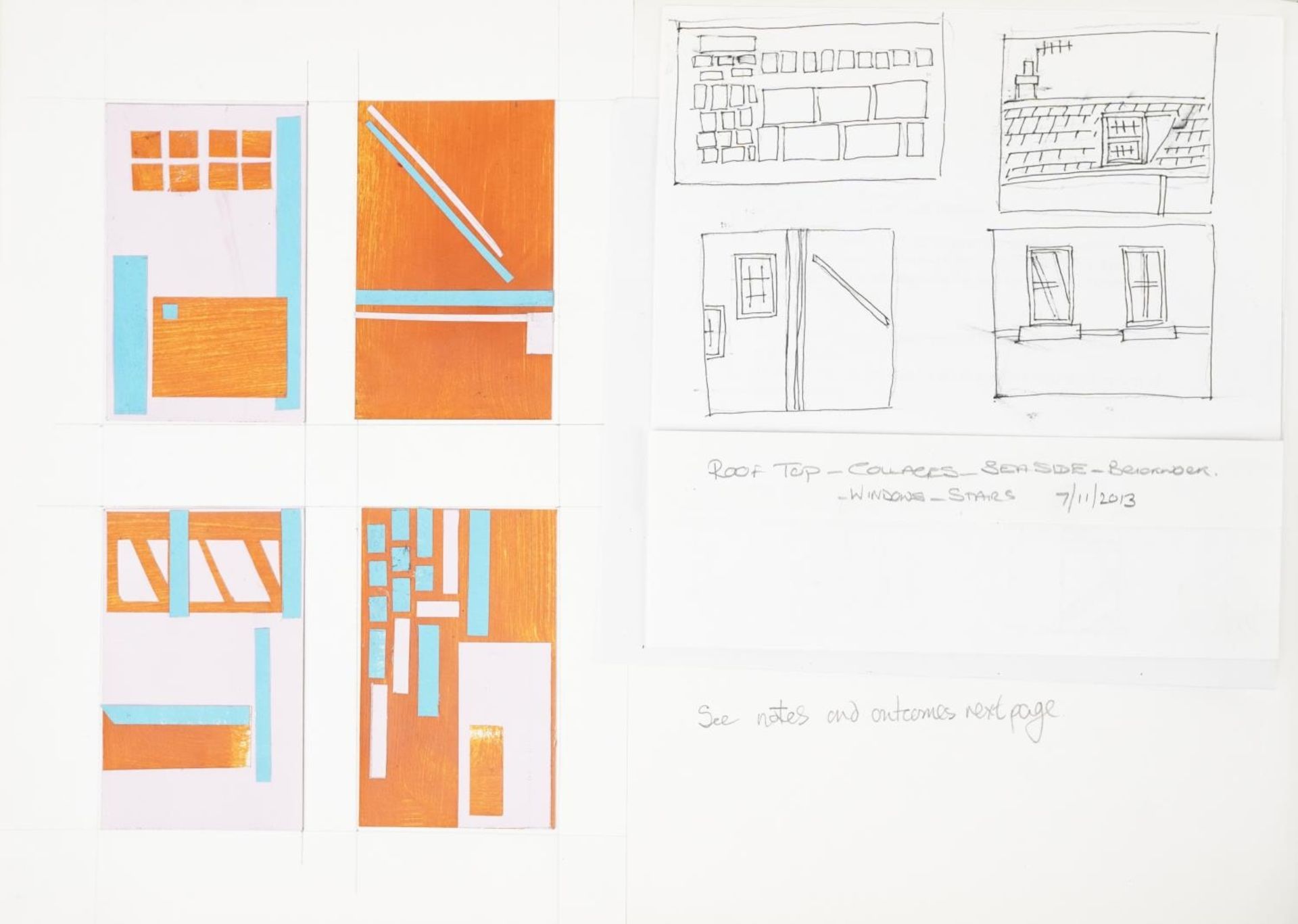Neil Wilkinson - Folio of drawings and works from Brighton Art College, overall 42cm x 30cm - Image 11 of 18