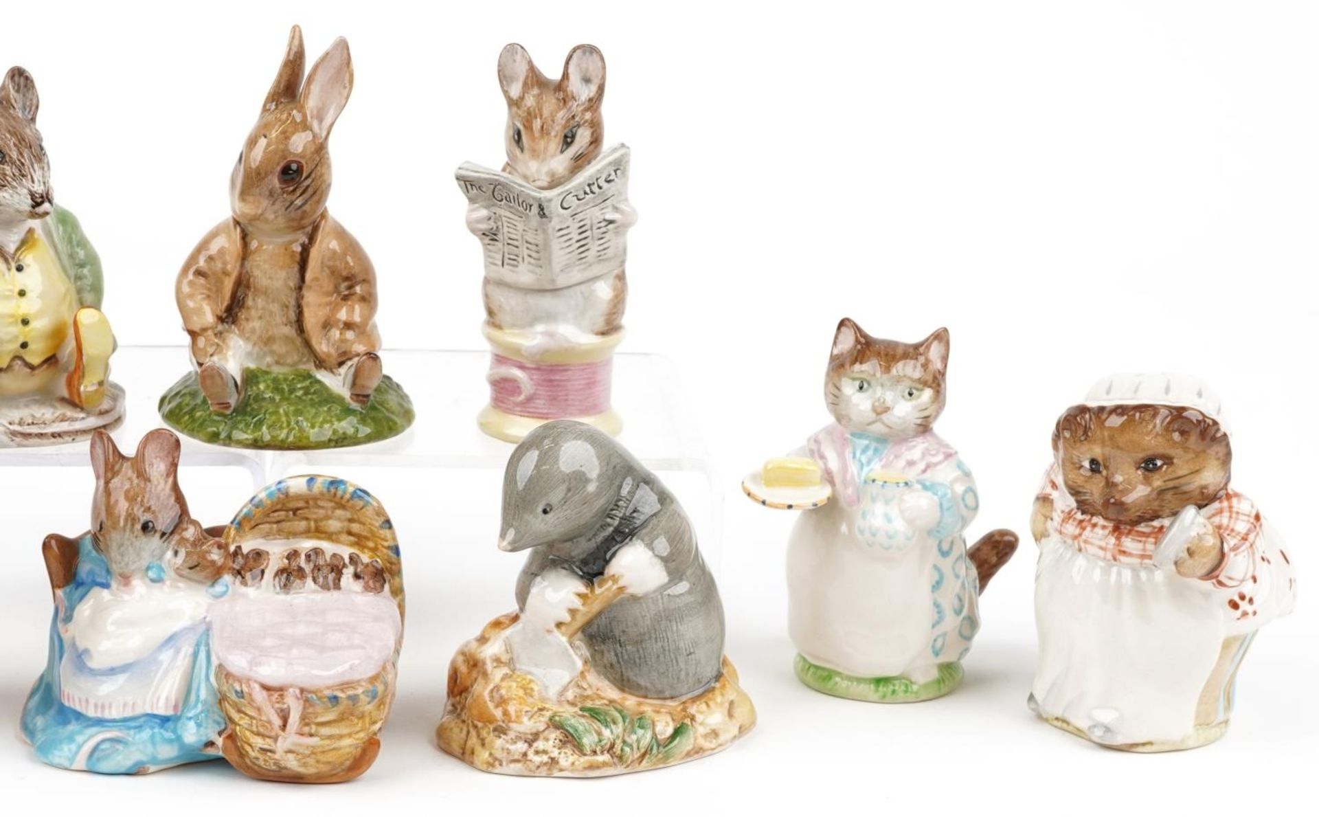 Ten Beswick Beatrix Potter figures with boxes including Taylor of Gloucester, Diggory Diggory Delvet - Bild 4 aus 6