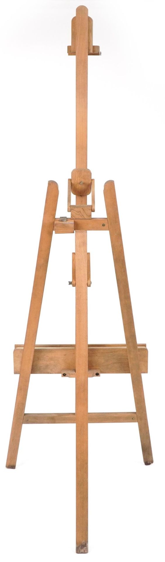 Vintage Mabef lightwood floor standing artist's easel, 188cm high - Image 4 of 4