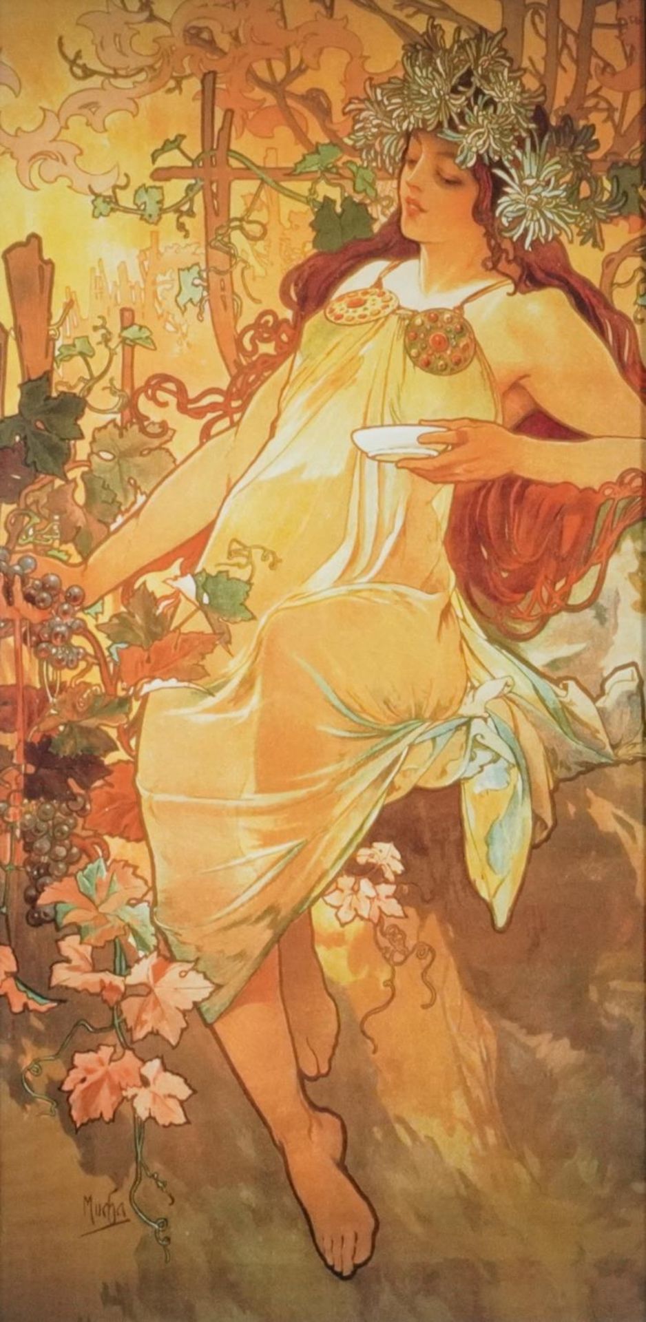 After Alphonse Mucha - Job Cigarette Papers and one other, two Art Nouveau style prints in colour, - Image 2 of 10