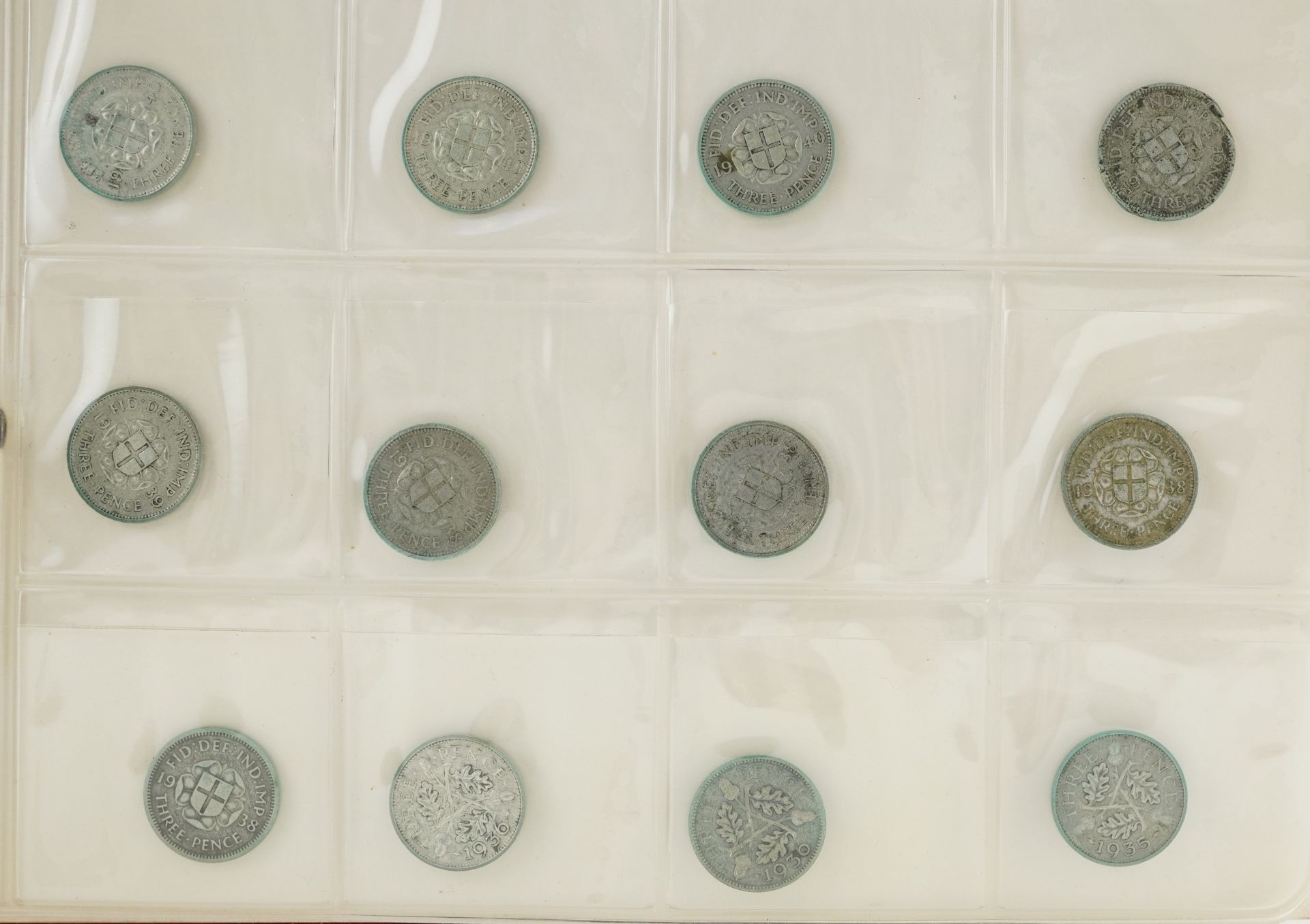 George III and later coinage and tokens arranged in an album including Duke of Wellington 1812 - Image 8 of 13
