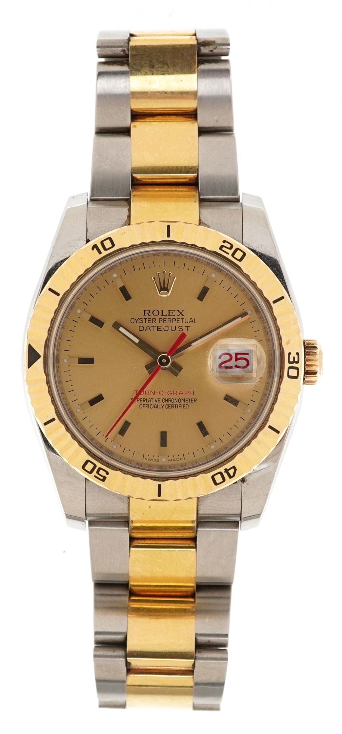 Rolex, gentlemen's 18ct gold and stainless steel Rolex Turn-O-Graph Oyster Datejust automatic - Image 3 of 20