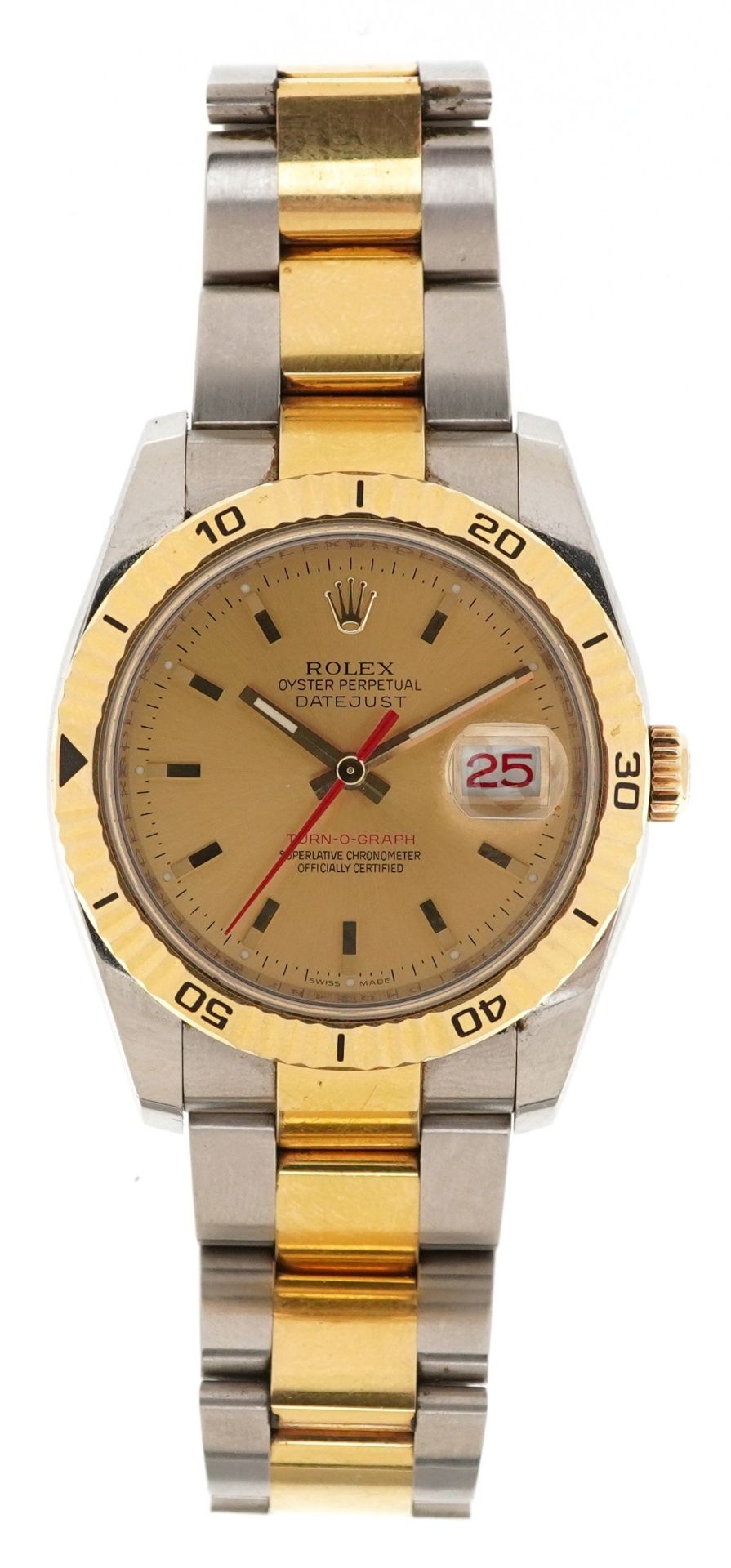 Rolex, gentlemen's 18ct gold and stainless steel Rolex Turn-O-Graph Oyster Datejust automatic - Image 3 of 20