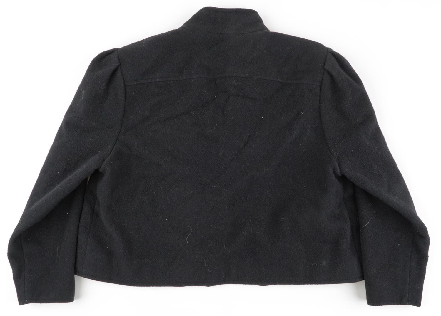 Sarah Couture black wool jacket, size 14 - Image 3 of 3