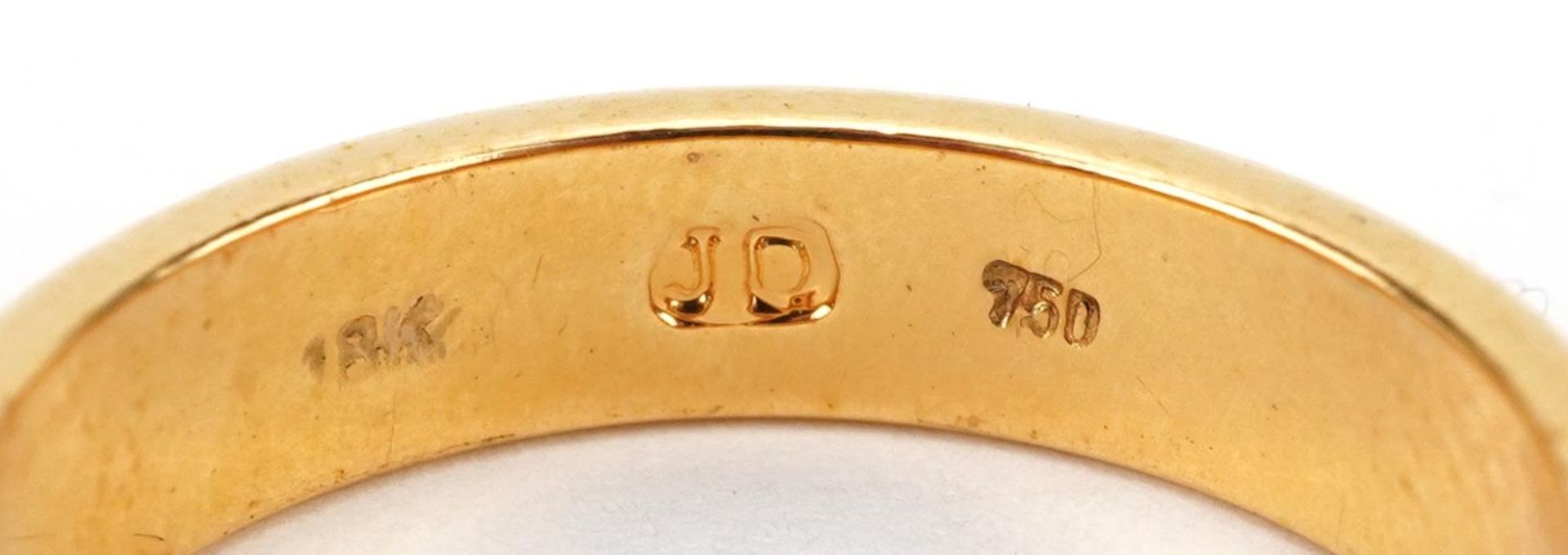 18K gold wedding band, size R, 3.1g - Bild 4 aus 5