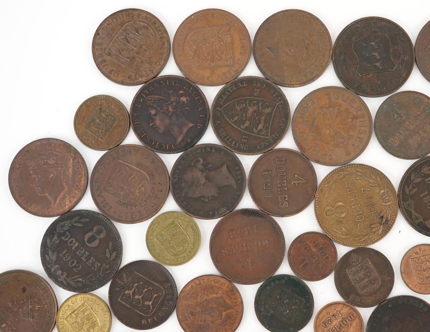 Large collection of 19th century and later Guernsey and States of Jersey coinage including one - Image 9 of 14