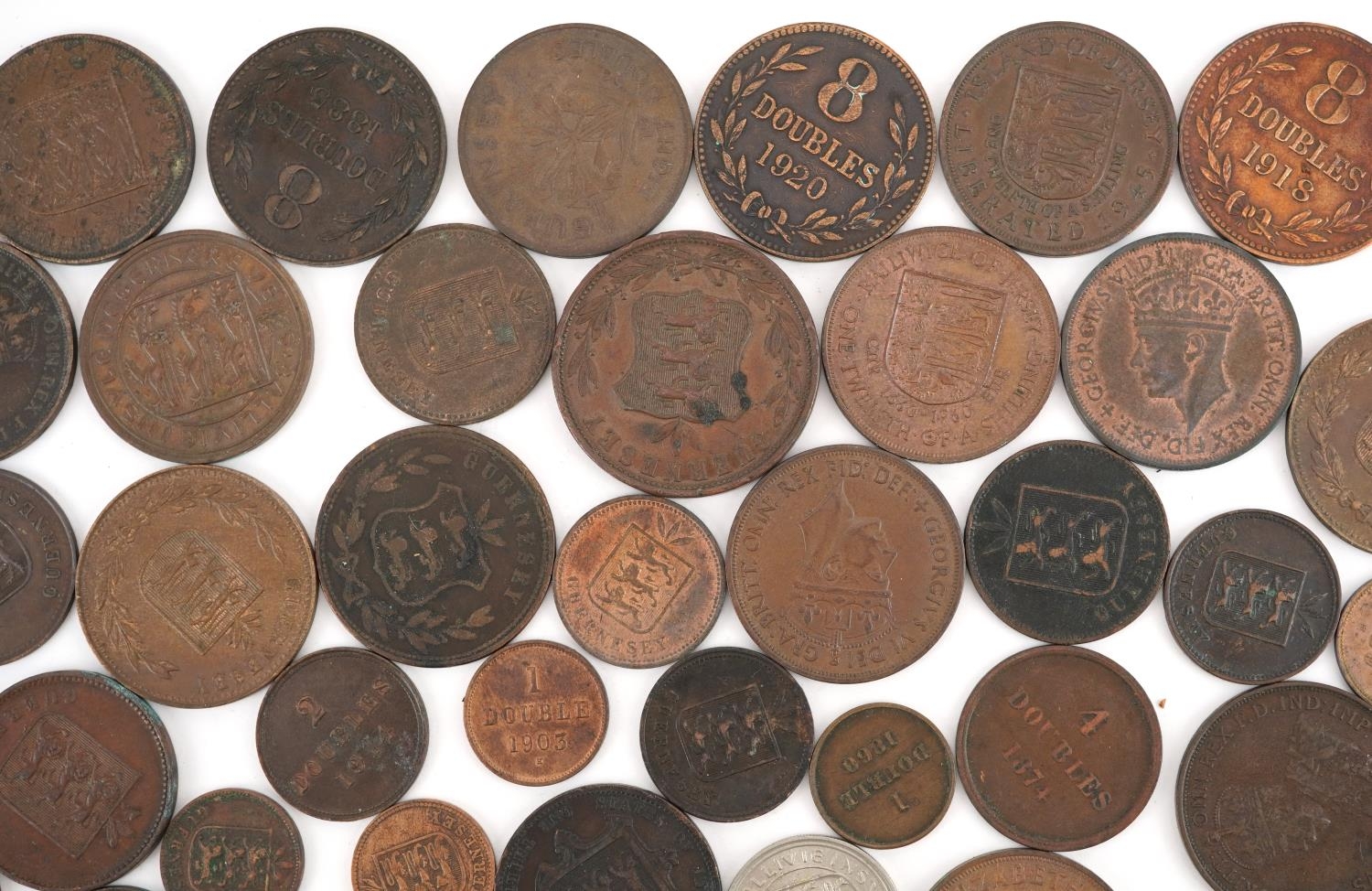 Large collection of 19th century and later Guernsey and States of Jersey coinage including one - Image 3 of 14